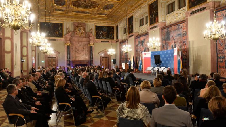 Der Festakt im Kaisersaal der Münchner Residenz.