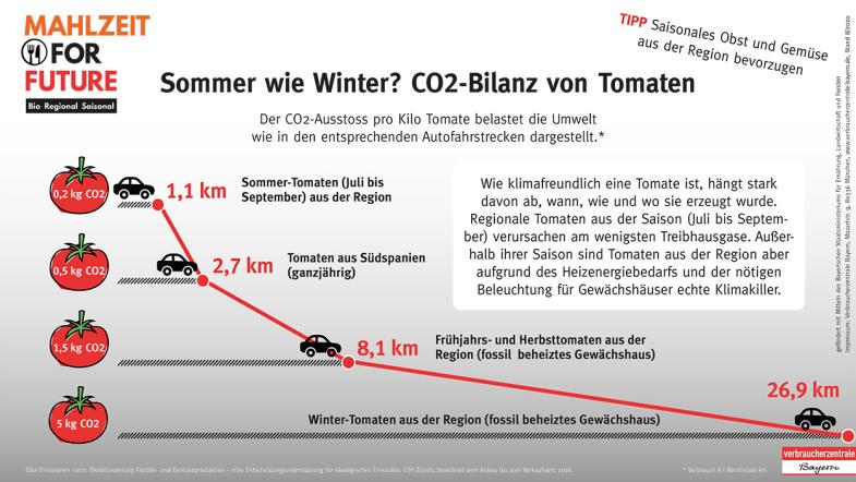 Sommer wie Winter? CO2-Bilanz von Tomaten