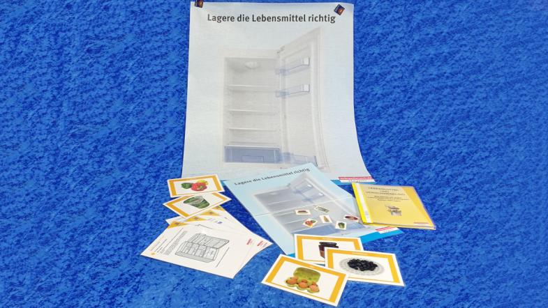 Übersicht über den Inhalt der gelben Mappe, Thema Kühlschrank